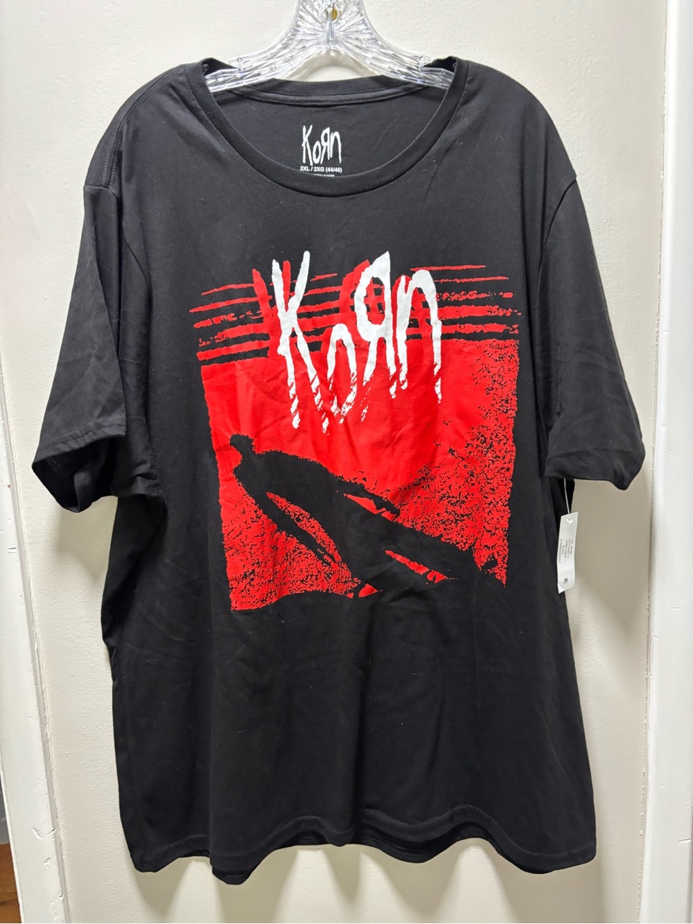 Hot Topic Korn Shadow Man T-Shirt Black Size 2XL Rock Punk Band Tee Y2K New Tags